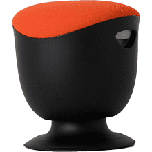 Стул для активного сиденья "Tulip", пластик, черный, оранжевый