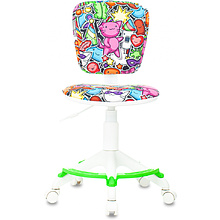 Кресло детское "Бюрократ CH-W204/F", пластик, разноцветный маскарад