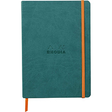 Блокнот Clairefontaine Rhodia "Rhodiarama", A5, 80 листов, линейка, глубокий зеленый