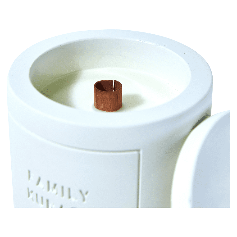 Свеча декоративная со спичками "Family Kurash Home Круг", ароматизированная, белый - 10