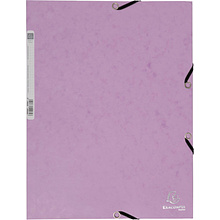 Папка на резинках "Aquarel", А4, 15 мм, картон, фиолетовый